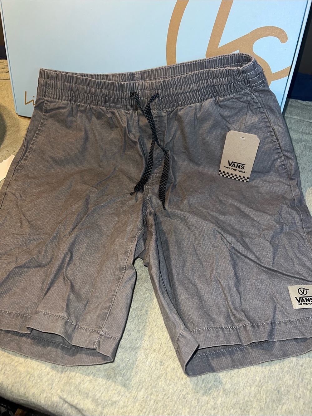 Vans Men's Charcoal Drawstring Athletic Shorts